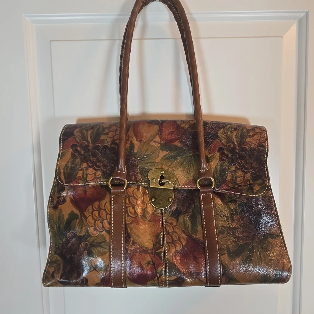 Patricia Nash Multicolor Floral Satchel